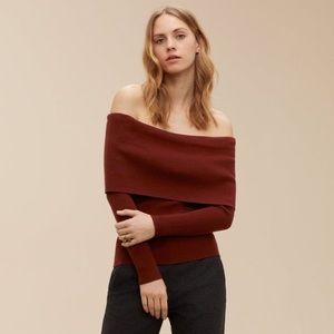 Aritzia Wilfred Off-Shoulder Sweater (XS)
